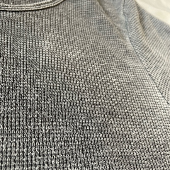 washed out gray lettuce edge crop top - Picture 3 of 3